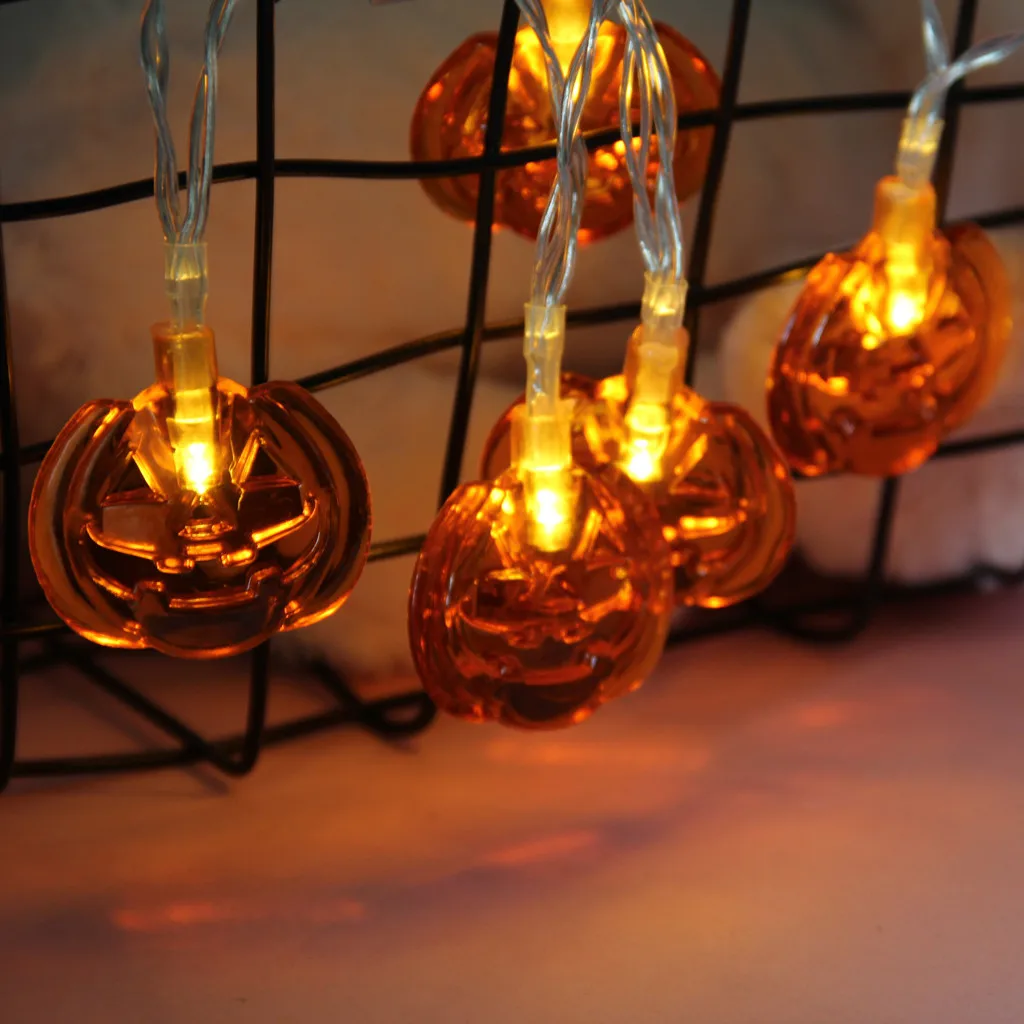 CARPRIE светодиодные полосы Хэллоуин фонарь в форме тыквы хэллоуин украшения огни 20/40 светодиодный 2,5 м/5 м вечерние домашние спальни #45