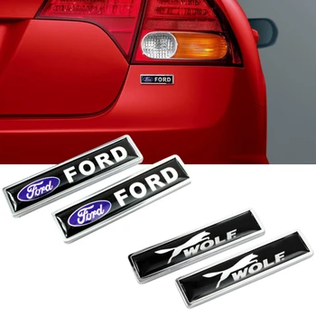 

Car Side Badge Sticker Rear Emblem For Ford Wolf Fiesta Focus Fusion Mk4 Explorer Ranger Kuga Mondeo Maverick F150 Auto Exterior
