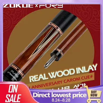 

New FURY ZOKUE Carom Cue 3 Cushion Game Cue Stick11.8mm Tiger Tip Irish Line Wrap Professional Carom Billiard Cue Korean Taper