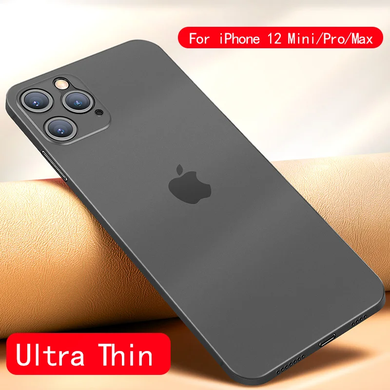 Роскошный чехол iHaitun для телефона iPhone 12 Pro Max ультратонкие Матовые чехлы тонкий
