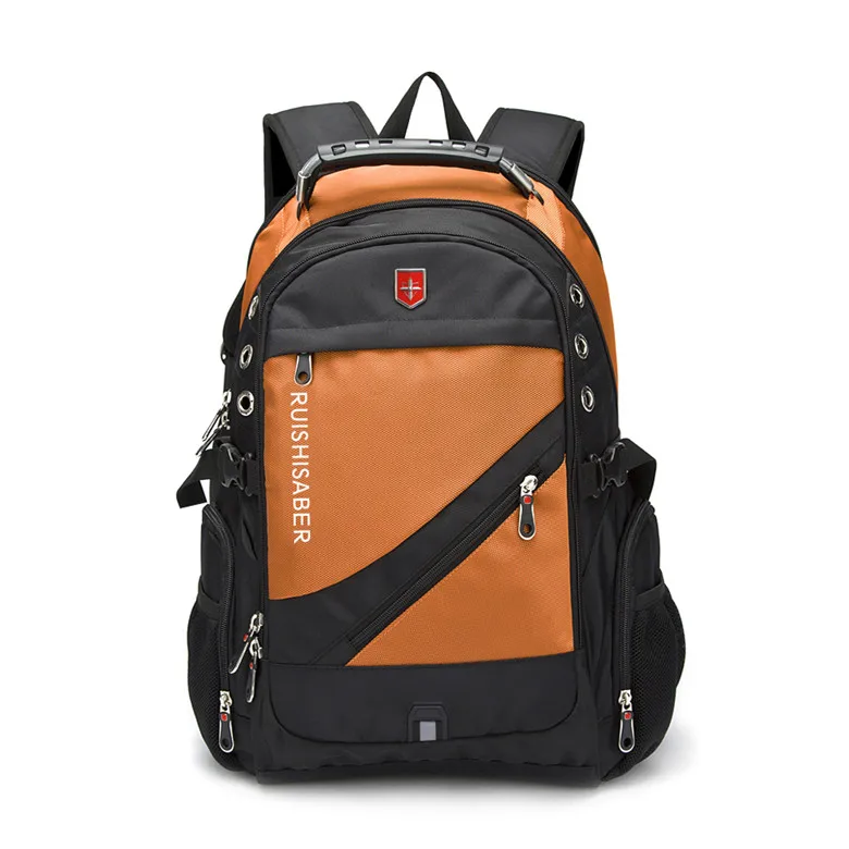 

Oxford Swiss 17 Inch Laptop Backpack Men USB Charging Waterproof Travel lady Rucksack Male Vintage School bags mochila