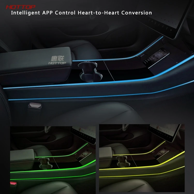  Modification Car Interior Atmosphere Seven Color LED Light Modification In the Control Accessories  - 4000221512562