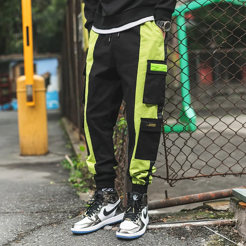 

Origional Japanese-style Casual Bags Contrast Color Pants