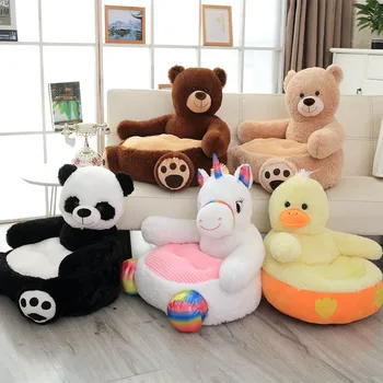 

Teddy Bear Panda Unicorn Duck Kids Sofa Chair Plush Toys Cartoon Lovely Seat Baby Nest Sleeping Bed Adult Pillow Stuffed Cushion