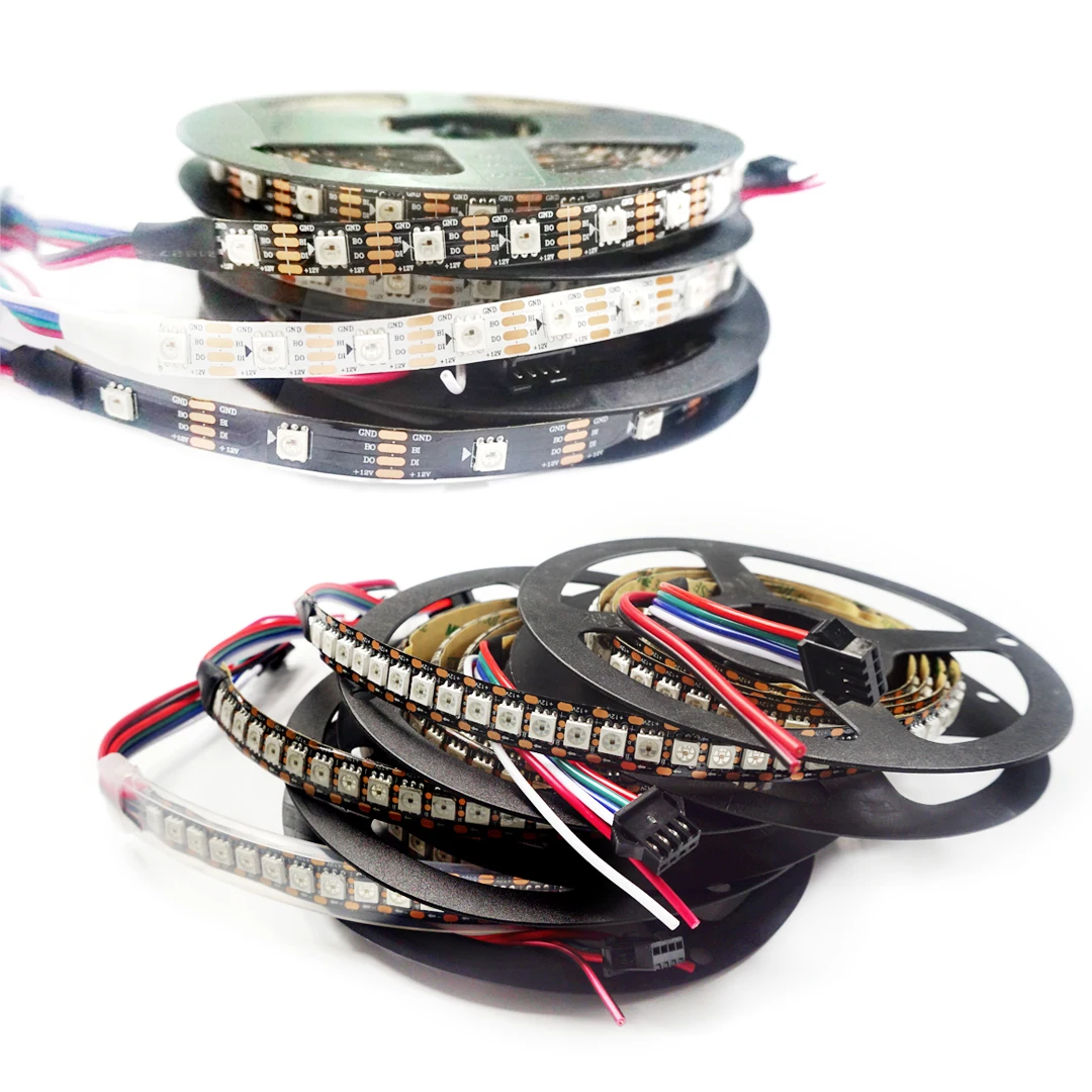 1 м 5 WS2815 30/60/144 светодиодный/м 150 светодиодный s 300 144 DC12V RGB пикселей светодиодные