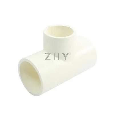 

3-Way T Shaped White PVC-U Water Pipe Tee Coupling Connector 40 x 32mm