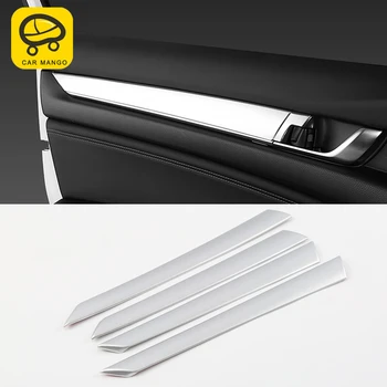 

CARMANGO for Honda Accord 10th 2018-2020 Car Inner Door Handle Panel Pad Chrome Cover Trim Frame Sticker Interior Accessories