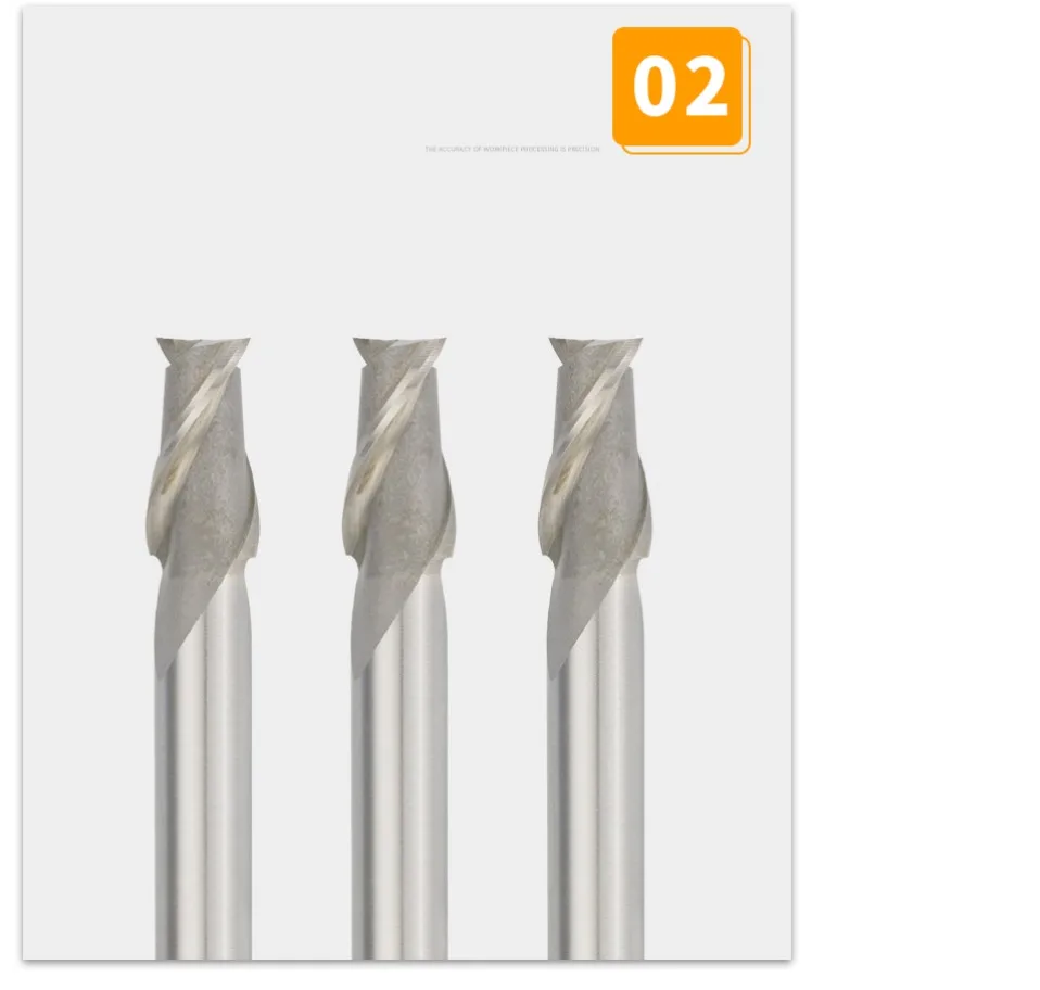 CNC-Bearbeitungswerkzeug: 2-Schneidiger Wolframstahl-Fräser für Weißstahl, 3*6*8*52/8*8*19*63, Verschiedene Packoptionen für Werkzeugmaschinen – Detail 9