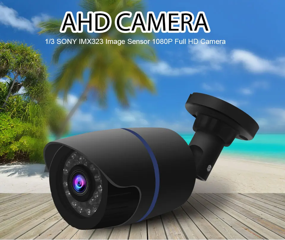 HD камера 1080P аналоговая AHD 2.0MP наружная Водонепроницаемая ИК ночного видения домашняя Камера видеонаблюдения для AHD DVR система Комплект ABS