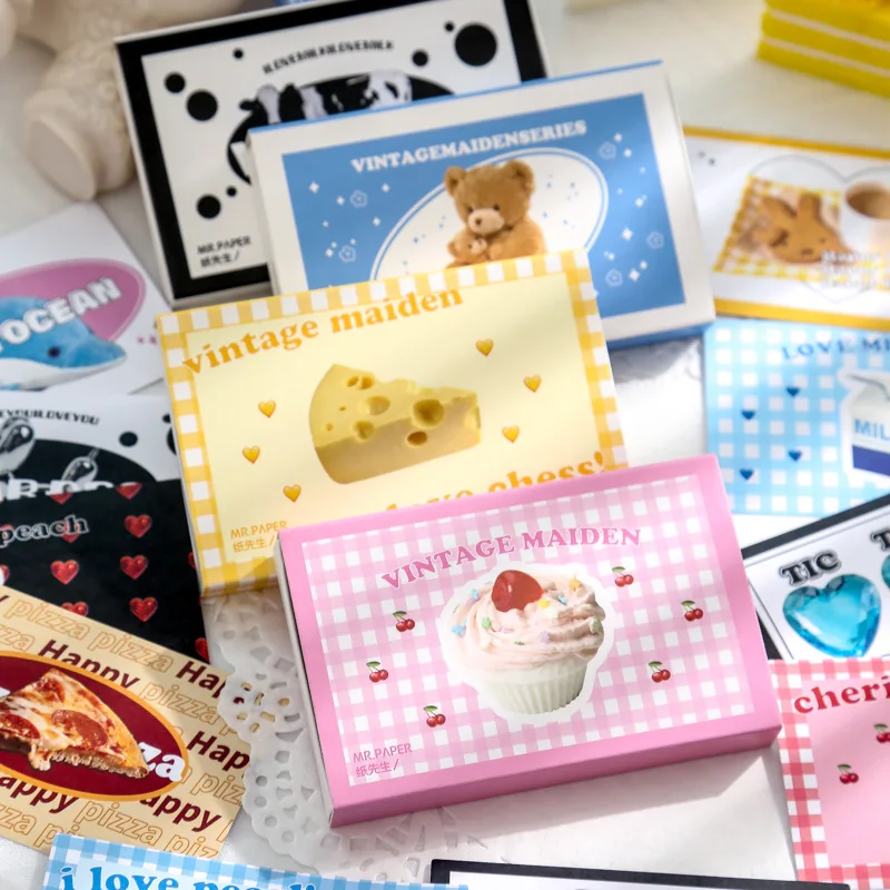 20sets/1lot Kawaii Stationery Stickers Retro Girls' Hall Series Diary Planner Decorative Mobile Scrapbooking | Канцтовары для