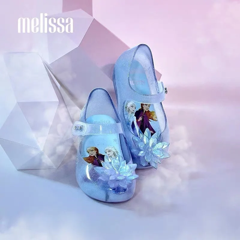 Мини сандалии Melissa Ultragirl + Snow Princess для девочек с бантом детей нескользящая летняя
