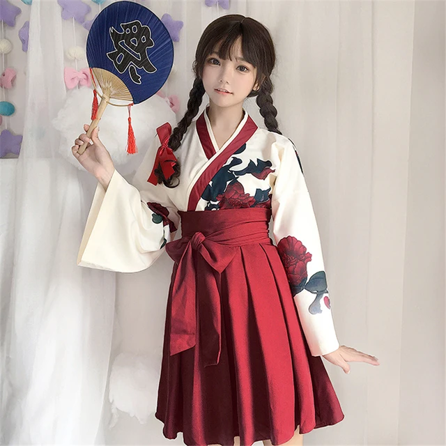 Japanese Original Style Kimono Long and Short Dress 3