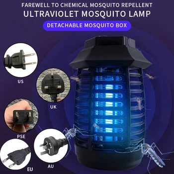 

Portable Electric LED Mosquito Insect Killer Lamp Fly Bug Repellent Anti Mosquito UV Night Light for Indoor