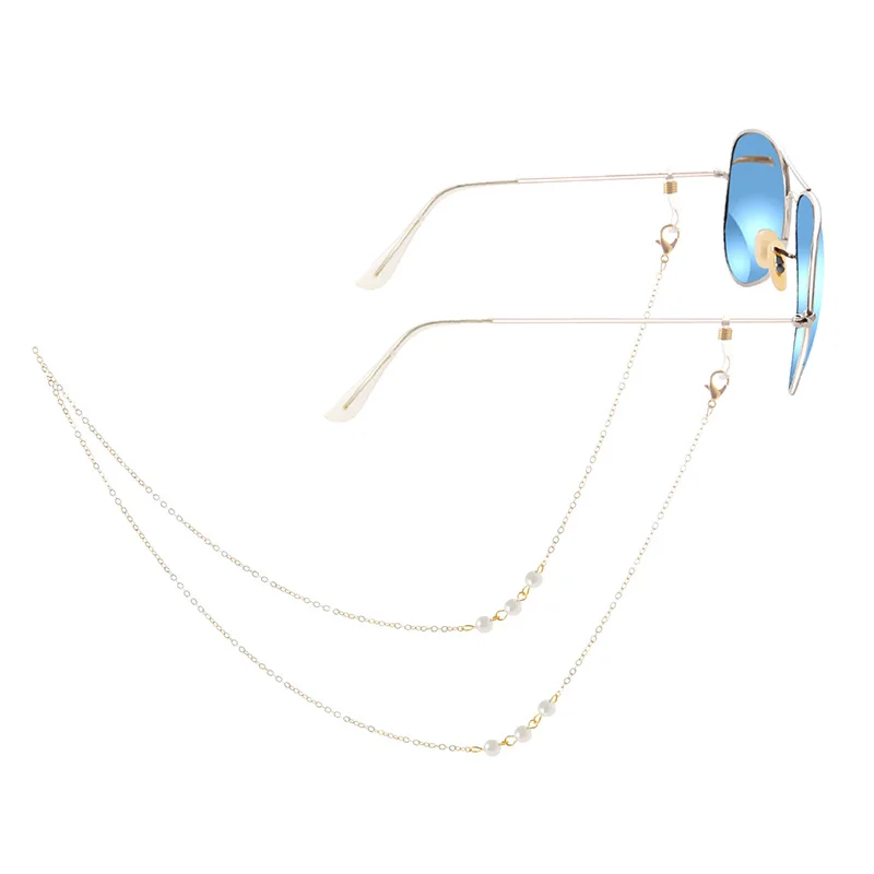 

Woman Glasses Chain Fashion Accessorie Masks Anti-skid Chains Men Sunglasses Metal Gilded Neck Rope Anti-lost Decorations Unisex