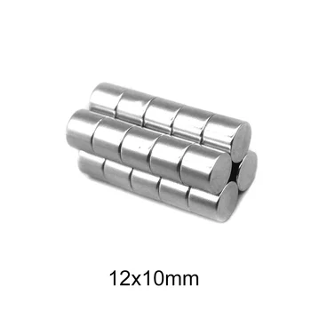 

2/5/10/20/50PCS 12x10 mm Super Powerful Strong Magnetic Magnets Permanent Neodymium Magnets 12x10mm Small Round Magnet 12*10