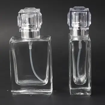 

30ml Travel Portable Clear Glass Refillable Bottle Empty Spray Press Pump Perfume Bottle Atomizer Cosmetic Containers