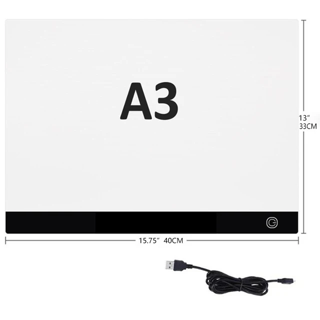 A4 /A3 LED Light Pad Board 5d Diamond Painting Tools Tracing Copy Board with 3 Level Brightness USB Powered Drawing Tablet diamond painting accessories