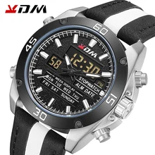 2020 KDM New Fashion Mens Watches Top Brand Luxury Big Dial Military Quartz Watch Leather Waterproof Sport Chronograph Watch Men 2020 KDM New Fashion Mens Watches Top Brand Luxury Big Dial Military Quartz Watch Leather Waterproof Sport Chronograph Watch Men