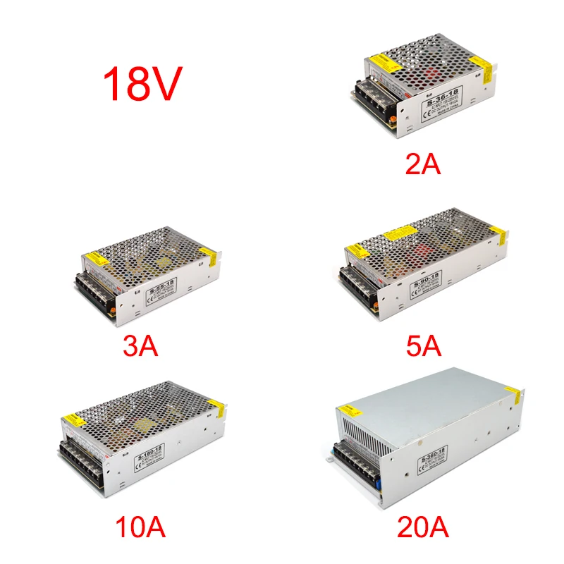 AC 12V 18V 48V Power Supply Transformer 1A 2A 3A 5A 10A 15A 20A 30A Power Supply Adapter 12 Volt 18 Volt 48 Volt For LED Strips (6)