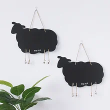 Christmas Sheep elk shape Blackboard Art Craft Chalk Board Draw Mural Decor Art Chalkboard Wall Boards for Kids Rooms Home Door