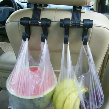 

Bag Car dual hook Coat Organizer Interior 6KGS Black Accessories Headrest