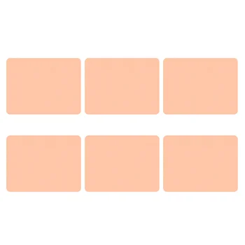 

1 Set 6 Pcs Nordic Style Table Mats PVC Leather Heat Insulation Table Mats