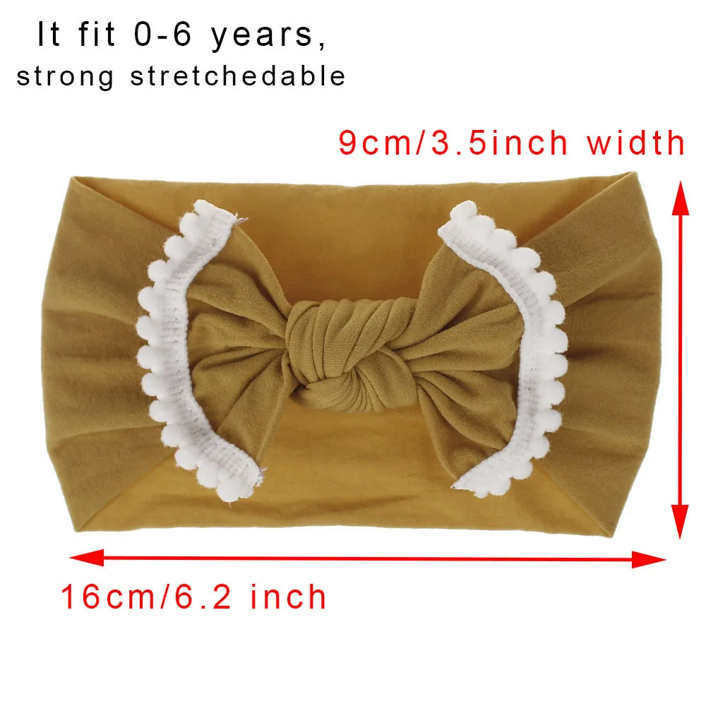 new baby headband Infant hair accessories Baby Toddler Infant Bowknot Headband Stretch Headwear Gift Toddlers headwrap