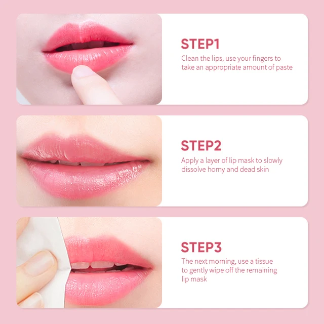 Lip Mask Moisturizing Nourishing Anti Wrinkle Lightening Lip Lines Gentle Peeling Cuticle Lip Enhancement Lip Care