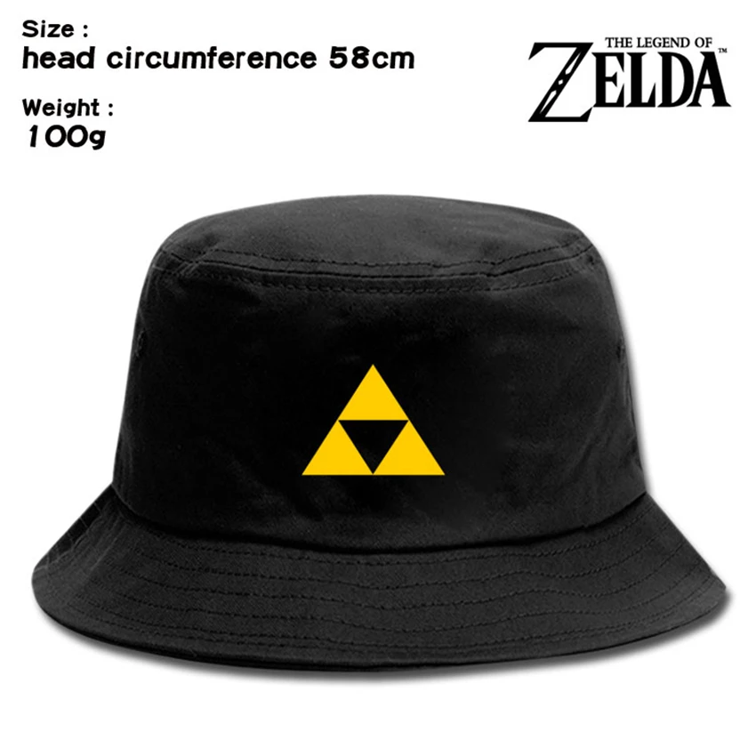 B Игра Zelda, холщовые шапки-ведра для мужчин и женщин, уличная пляжная шляпа от солнца, шапки для рыбаков, черная Повседневная походная Кепка для путешествий, рыбалки, охоты - Цвет: B