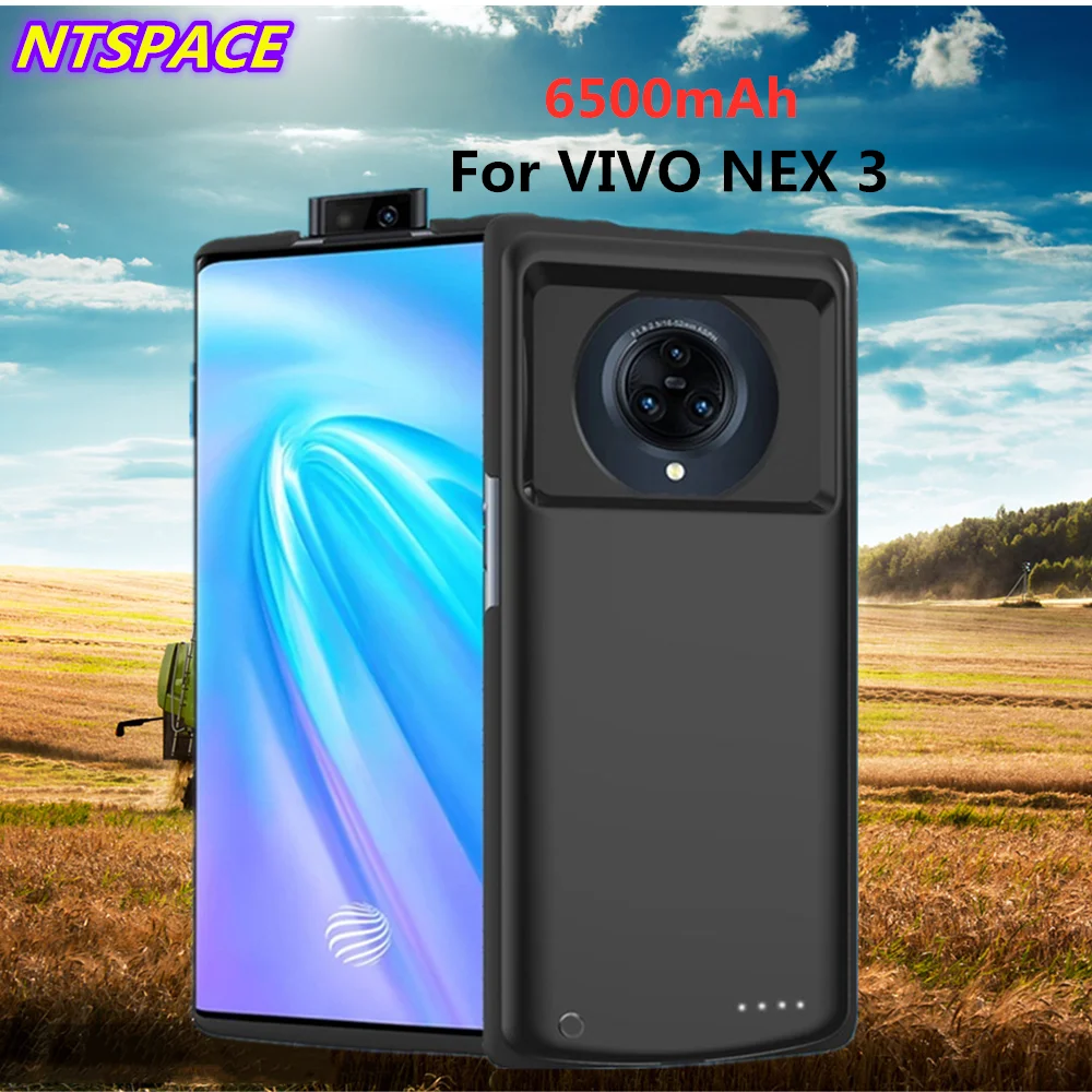 

NTSPACE Battery Power Charger For VIVO MIX 3 Power Bank Cover 6500mAh Backup Battery Power Case Portable Charging Battery Case