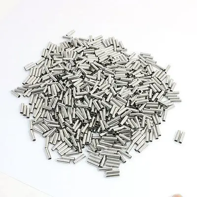 

2000Pcs EN4009 Model Tin Coated Tube Bare Terminal 12AWG Electric Wire Connector