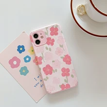 

New Pattern Girls Flower Phone Case Cover for Iphone 12 Pro Max X XR XS MAX 6 7 8 Plus 11 Pro MAX