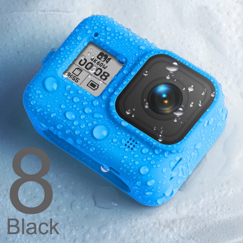 

For GoPro 8 Accessory Soft Silicone Case Skin Protective Shell Housing for Go Pro Hero 8 Black Action Camera