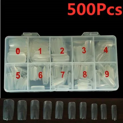 Style 5 Transparent Французские накладные ногти, УФ-гель, натуральный цвет, полностью карточные искусственные накладные ногти, для полировки ногтей, палитра, инструменты для маникюра - Цвет: Style 5 Transparent