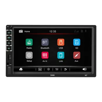 

7 Inch Screen Bluetooth Car MP5 Video Player Supports for IOS XR Interconnection Colorful Key Light Settings Reversing Image