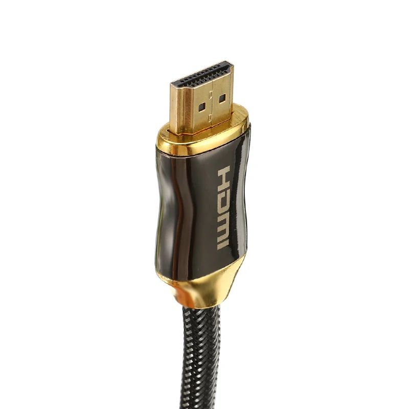 High Quality Braided HDMI Cable 4K Ultra HD Male To Male Gold Plated Joint Braided Cable for HD TV Projector Hdmi 2.0 Cable