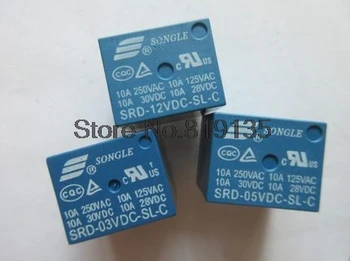 

5Pcs Relays SRD-5VDC-SL-C SRD-12VDC-SL-C SRD-24VDC-SL-C SRD-48VDC-SL-C 12V 24V 48V 10A 250VAC 5PIN