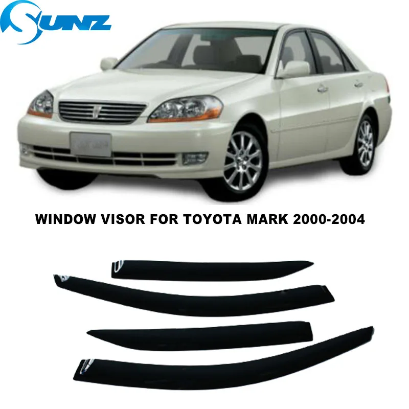Всепогодные щитки для Toyota Mark II 2000 2001 2002 2003 2004 боковые оконные козырьки дефлекторы
