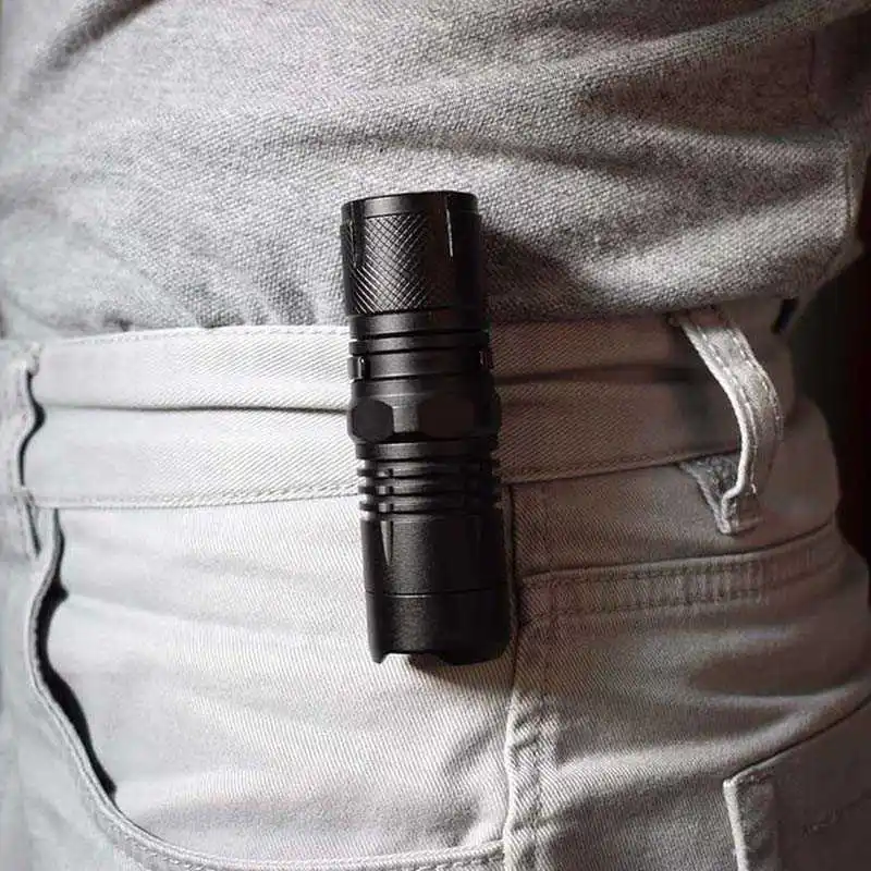 Zoomable 2000 Lumens XM-L L2 Portable LED Tactical Torch Waterproof LED Torch Penlight Lanterna With 16340 Battery+Charger