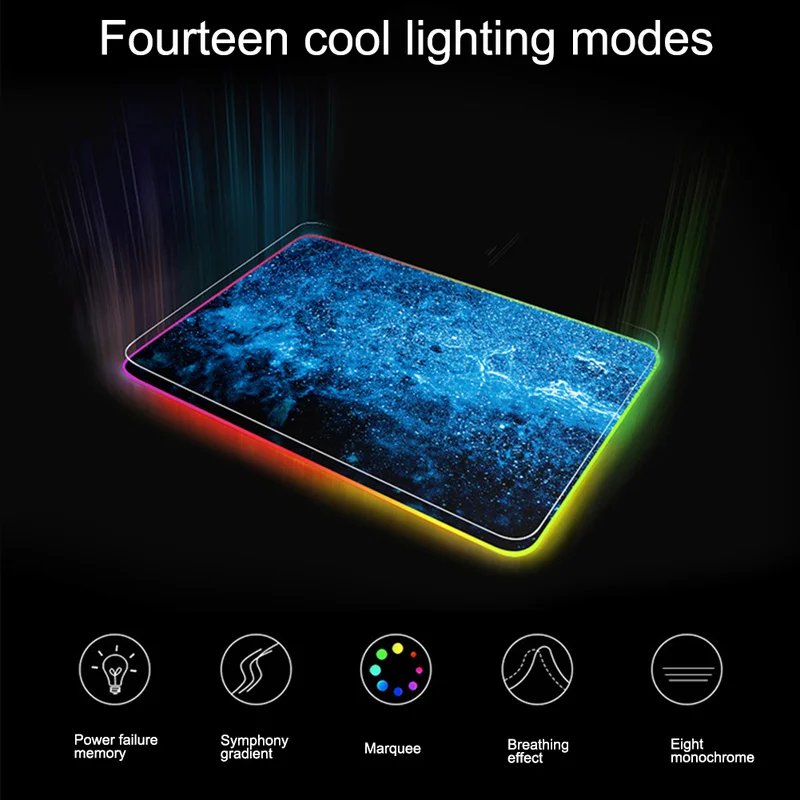 900*300 большой коврик для мыши RGB геймер Коврик блокированный светодиодный