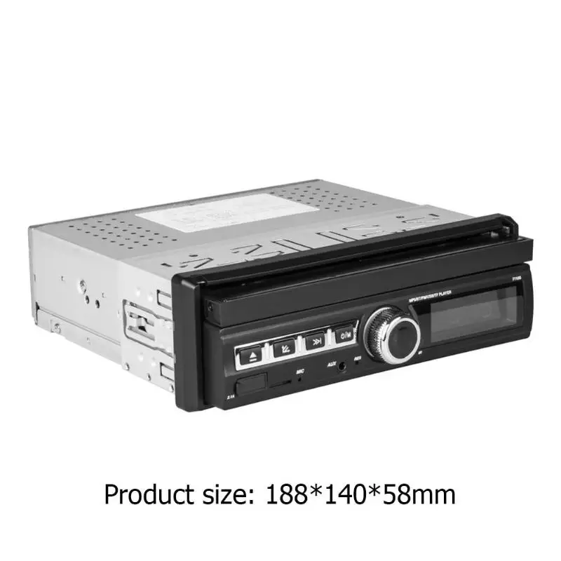 7110S один 1 DIN Bluetooth автомобильный стерео 7 дюймов AUX USB TF FM радио головное устройство BT музыка функция бесплатный вызов FM стерео радио