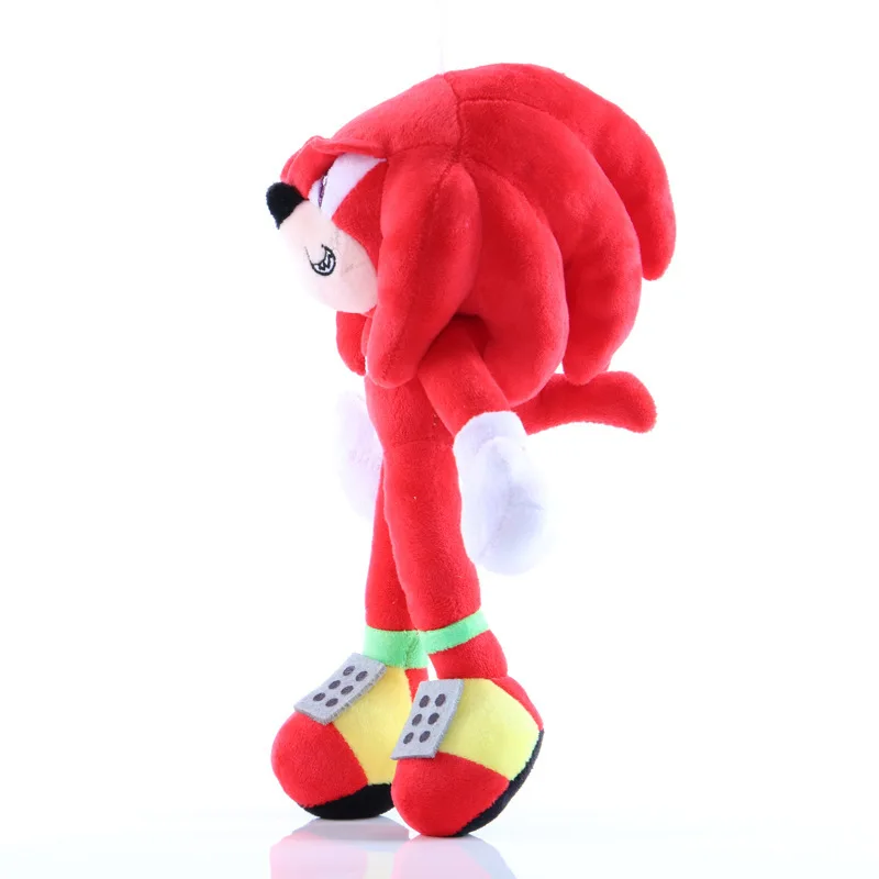 28cm Sonic Plush Doll Black Blue Yellow Hedgehog Soft Stuffed Toy Hot Game Shadow Knuckles Tails For Children Christmas Gifts