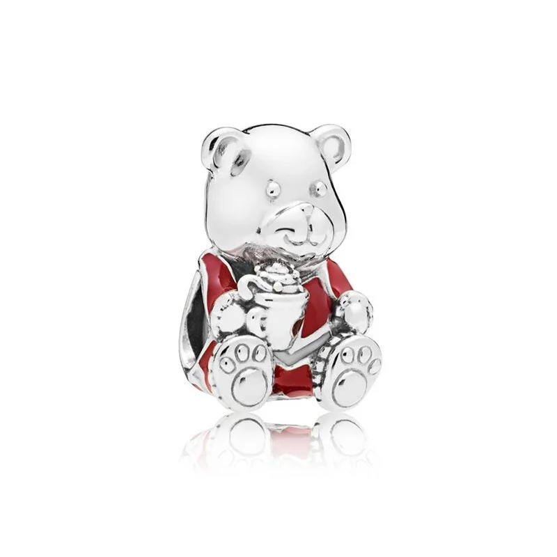 CodeMonkey Настоящее 925 Strerling серебряная подвеска с Санта-Клаусом подходит для оригинального браслета CodeMonkey Бусины DIY Ювелирные изделия для женщин