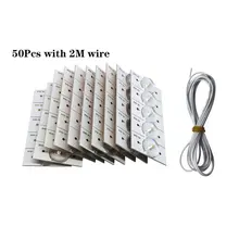 100/50 Pcs 3V SMD Lamp Beads with Optical Lens Fliter Optical Lens Backlight Bead 3V Lens for 32-65 inch LED TV Repair