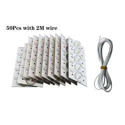 100/50 Pcs 3V SMD Lamp Beads with Optical Lens Fliter Optical Lens Backlight Bead 3V Lens for 32-65 inch LED TV Repair