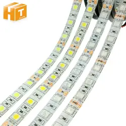 LED Strip 5050 DC12V 60LEDs/m Flexible LED Light RGB RGBW 5050 LED Strip 300LEDs 5m/lot