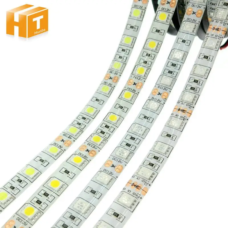Светодиодная лента 5050 DC12V 60 светодиодов/м гибкий светодиодный светильник RGB RGBW 300