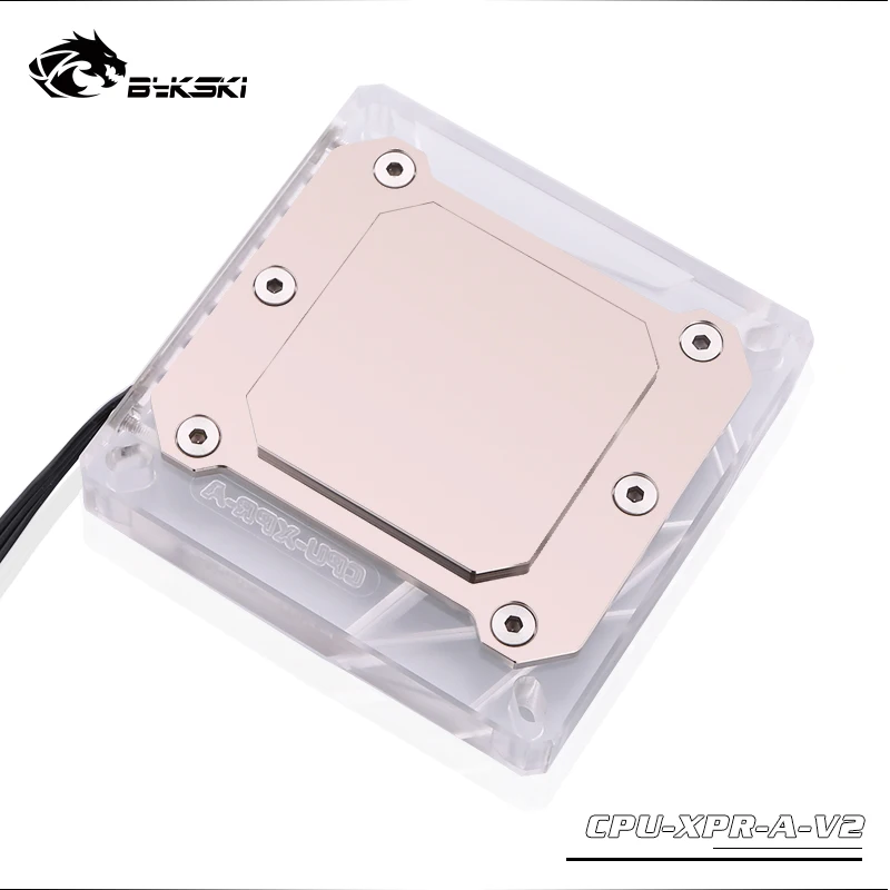 Bykski cpu водоблок для INTEL LGA 115X X99 X299 водяного охлаждения RGB процессор кулер акрил+ медь, cpu-XPR-A V2
