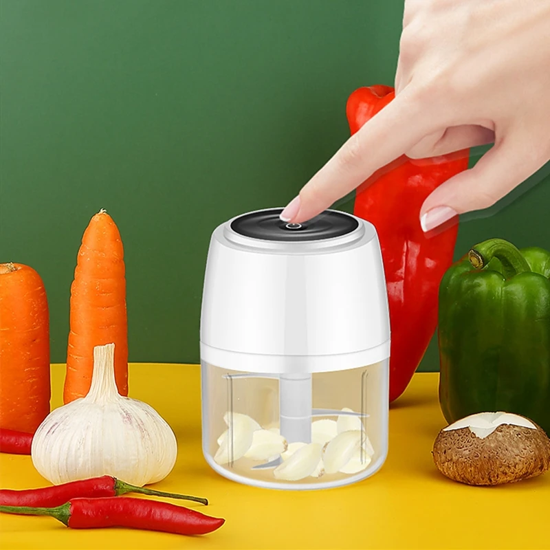 100ml/250ml Electric Mini Garlic Chopper Wireless Food Processor Usb  Rechargeable Cup For Garlic Pepper Chili Spice Kitchen Tool - Fruit &  Vegetable Tools - AliExpress