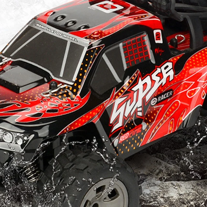 2.4G 4CH RC Car 2WD Brush Crawler Off -Road Remote Controller Car Electric Sport Racing Toy Car Model Vehicle for Children's Toy